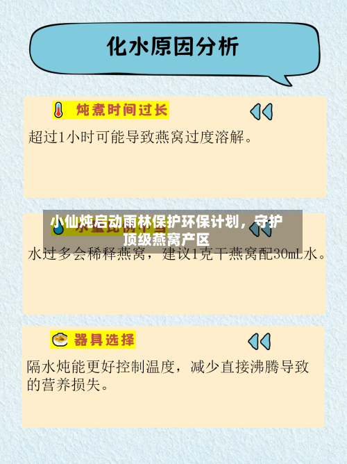 小仙炖启动雨林保护环保计划	，守护顶级燕窝产区-第3张图片