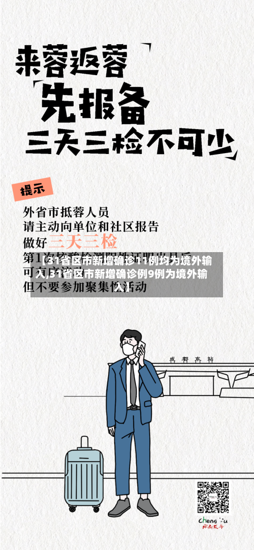 【31省区市新增确诊11例均为境外输入,31省区市新增确诊例9例为境外输入】-第2张图片
