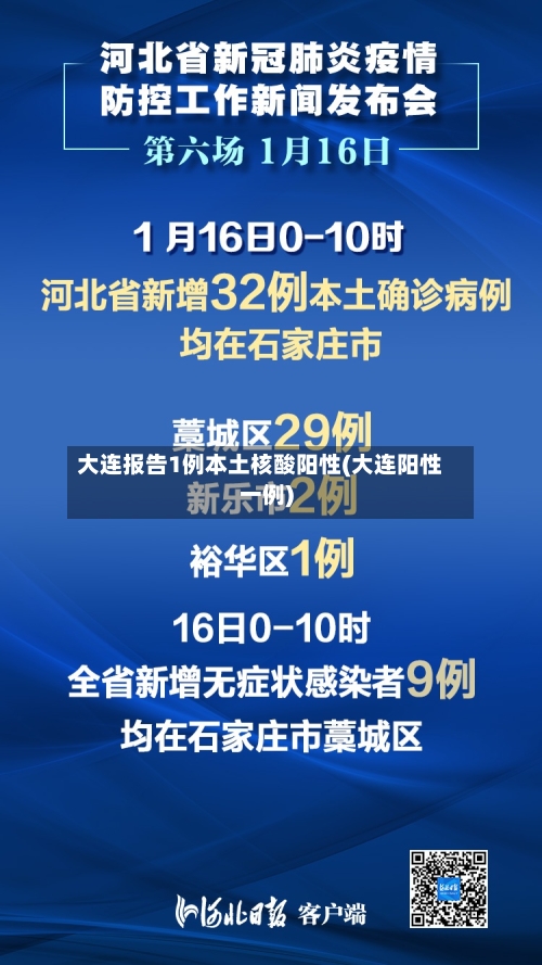 大连报告1例本土核酸阳性(大连阳性一例)