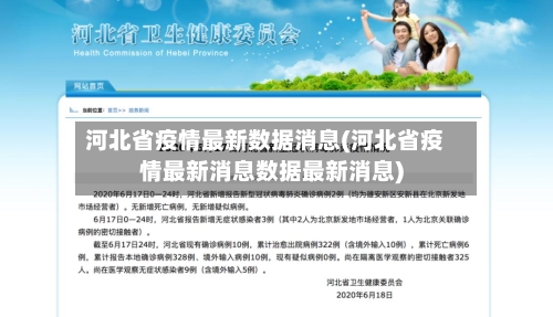 河北省疫情最新数据消息(河北省疫情最新消息数据最新消息)