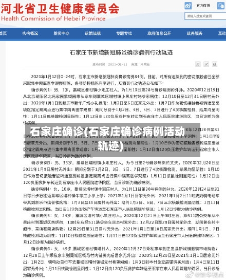 石家庄确诊(石家庄确诊病例活动轨迹)-第3张图片
