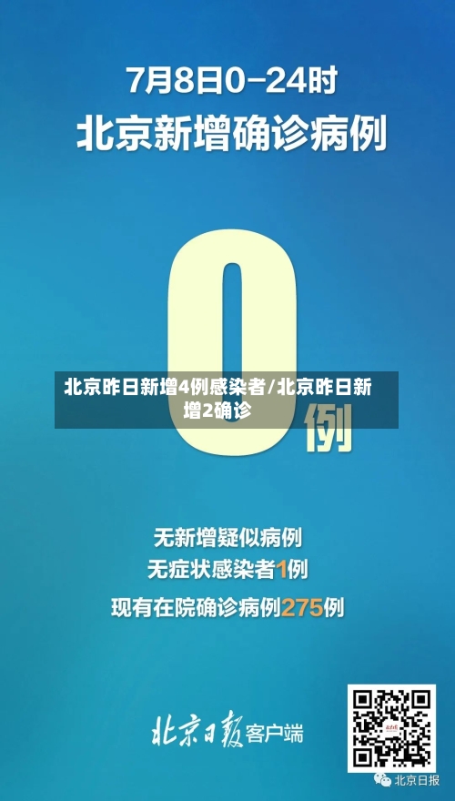 北京昨日新增4例感染者/北京昨日新增2确诊