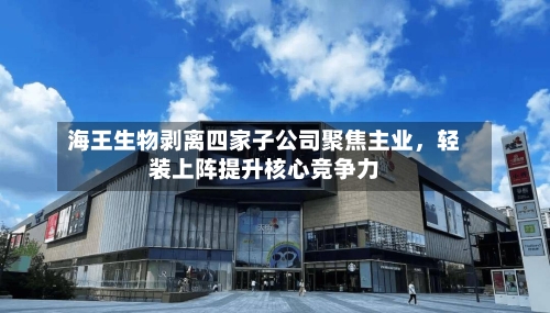 海王生物剥离四家子公司聚焦主业	，轻装上阵提升核心竞争力-第2张图片