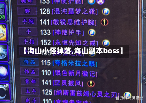 【海山小怪掉落,海山副本boss】