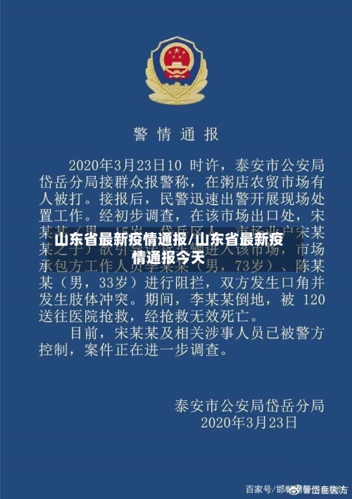 山东省最新疫情通报/山东省最新疫情通报今天