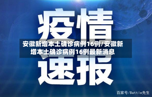 安徽新增本土确诊病例16例/安徽新增本土确诊病例16例最新消息-第2张图片